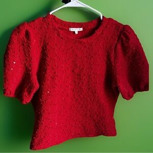 Baevely S Red Top 17 PTP but Stretchy, great for holidays!